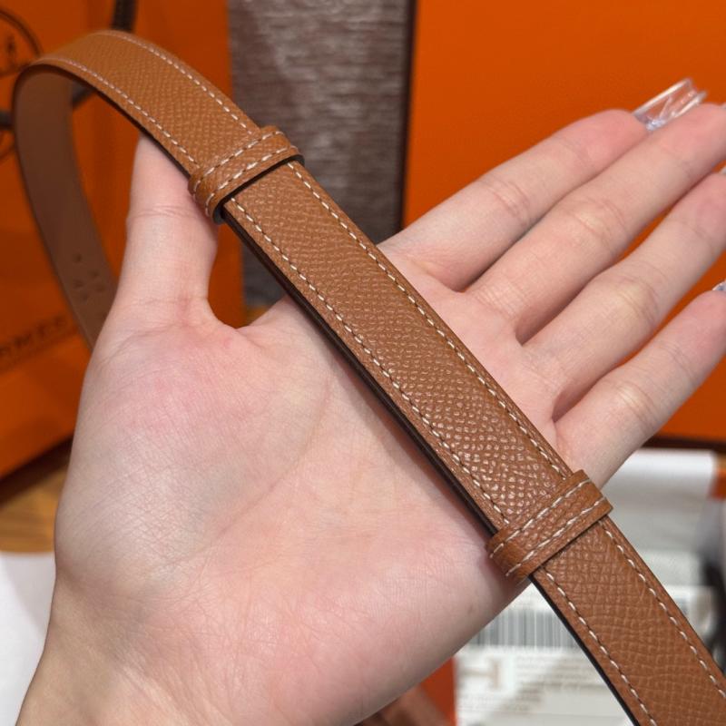 Hermes 18mm Leather Belt Brown SHB918