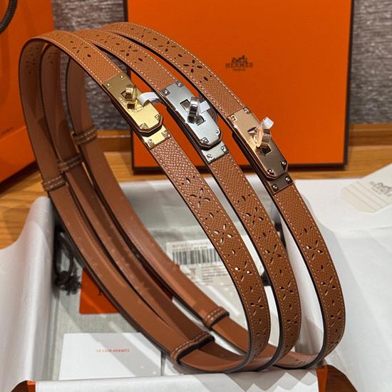 Hermes 18mm Leather Belt Brown SHB918