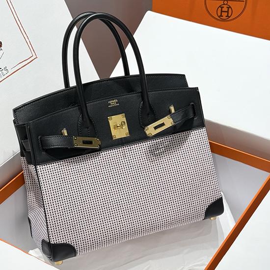 Hermes Birkin 30 Bag Black HB0909