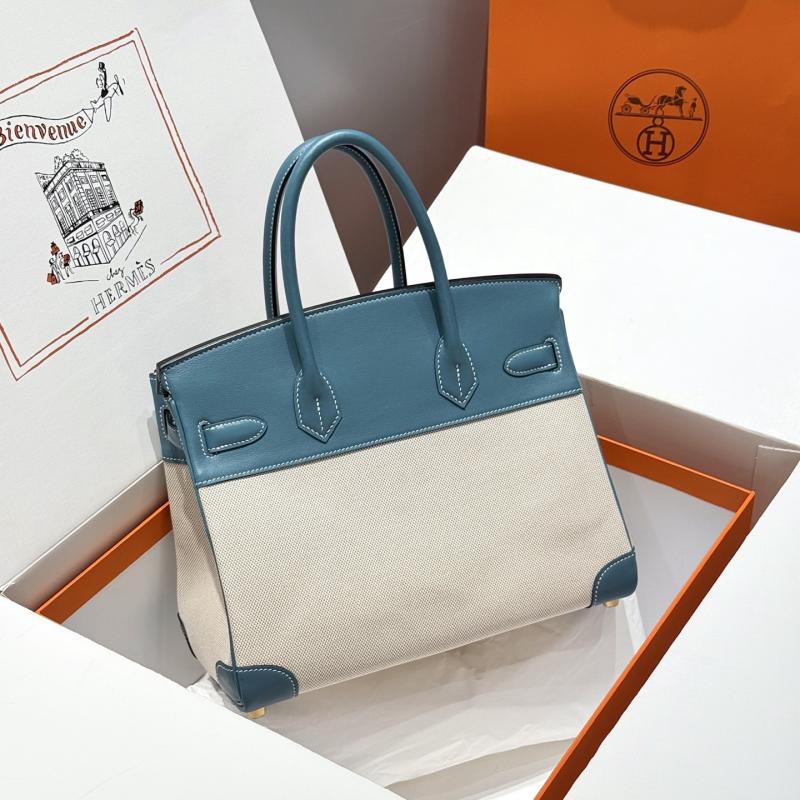 Hermes Birkin 30 Bag Blue Jean HB0908