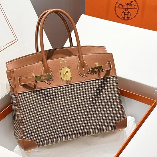 Hermes Birkin 30 Bag Golden Brown HB0909