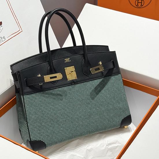 Hermes Birkin 30 Bag Green HB0908