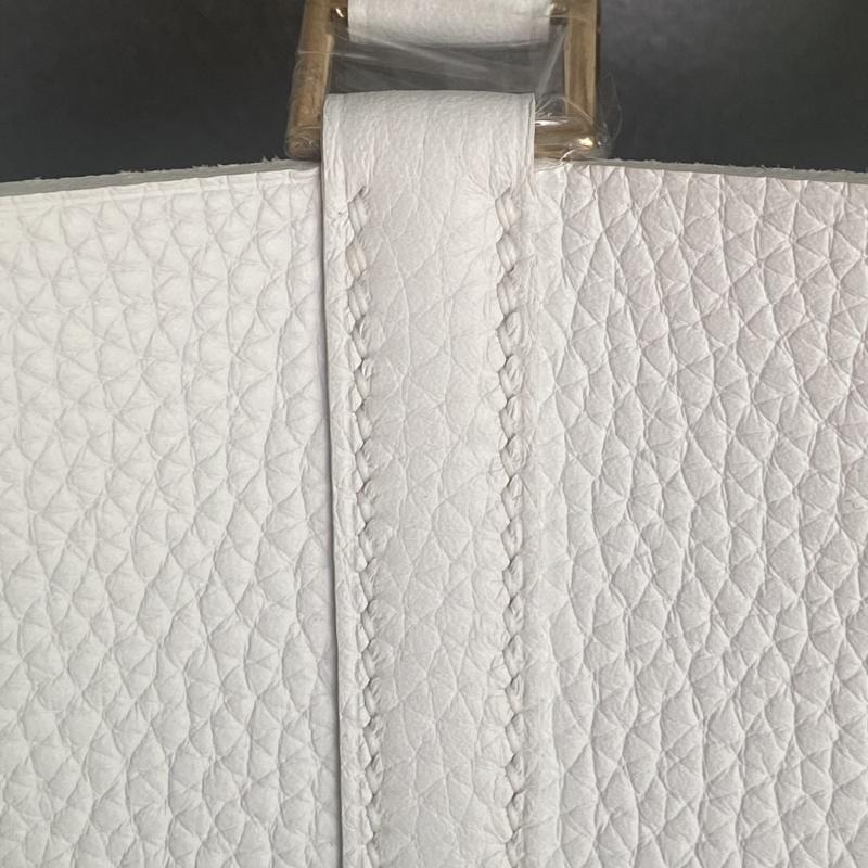 Hermes Picotin Lock 18 Tote Bag White Gold HP0908