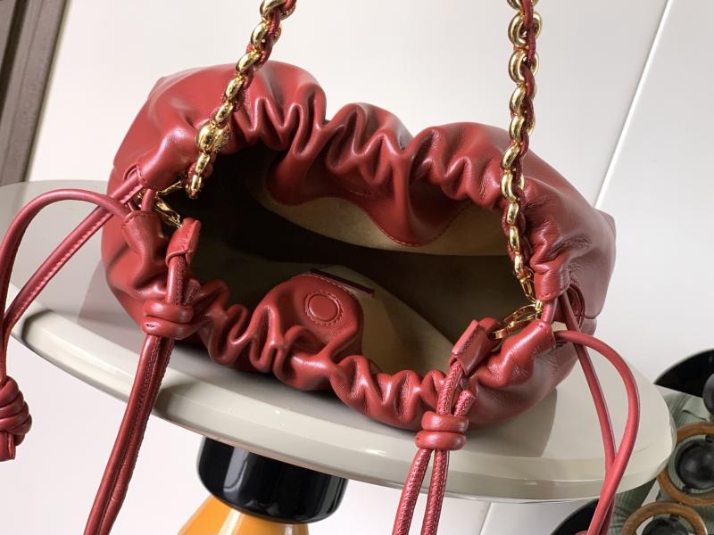 Loewe Medium Flamenco Purse Red L9057