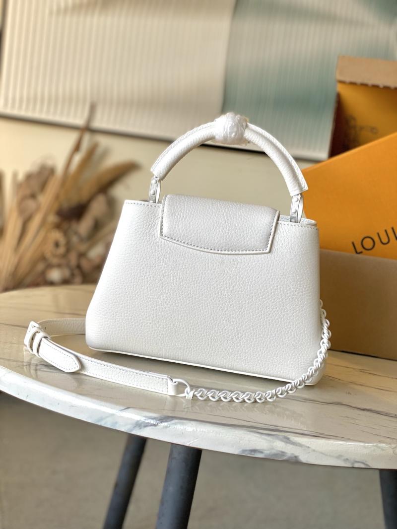 Louis Vuitton Capucines BB White M25256