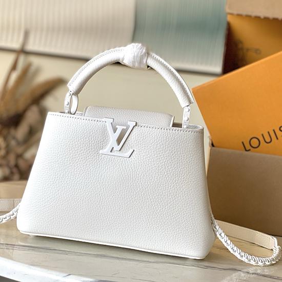 Louis Vuitton Capucines BB White M25256