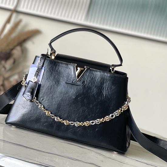 Louis Vuitton Capucines MM Souple Black M12924