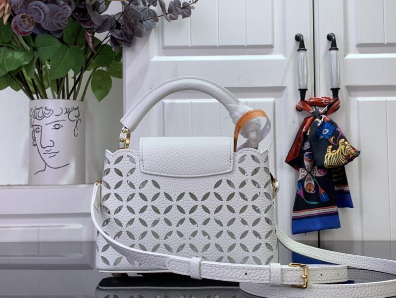 Louis Vuitton Capucines Mini Lily White M25497