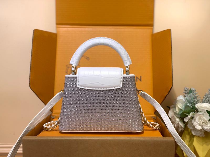 Louis Vuitton Capucines Mini White M83088