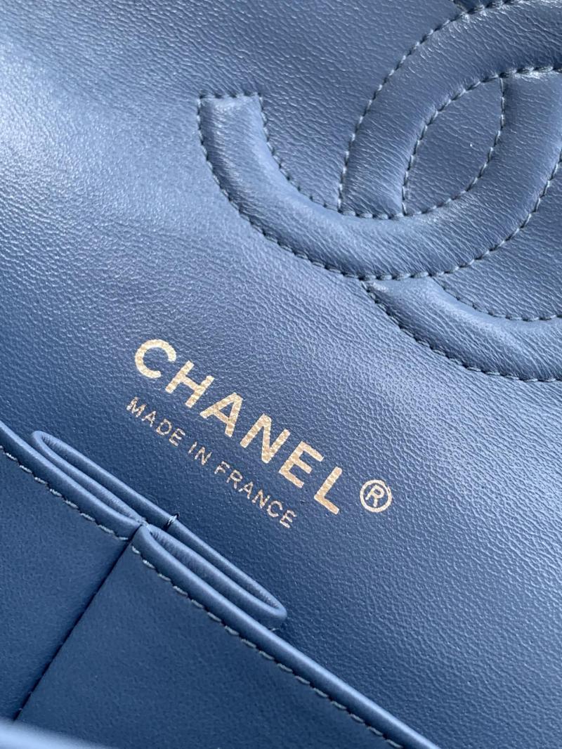 Medium Chanel Denim Handbag Blue A01112