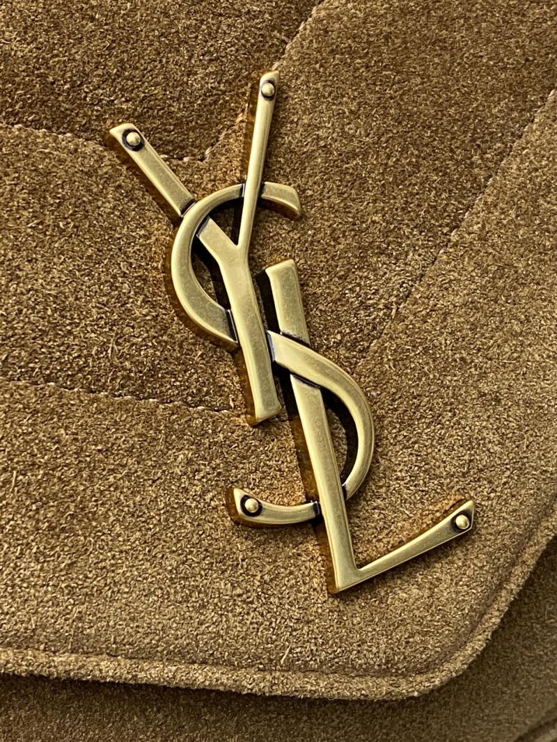 Saint Laurent Suede Loulou Small Bag Brown 801437