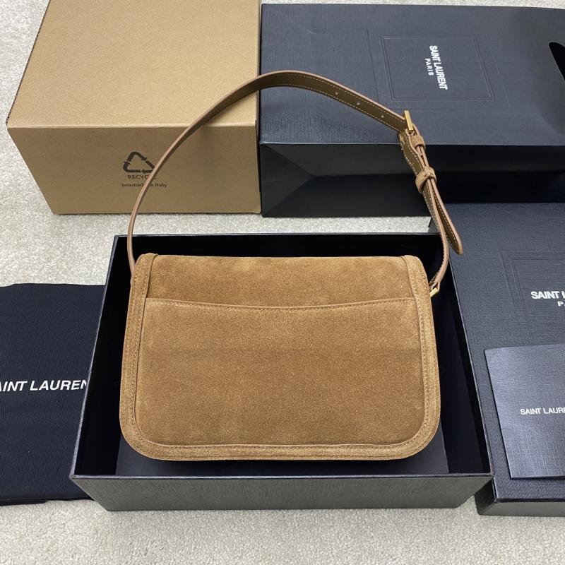 Saint Laurent Suede Solferino Medium Bag Brown 832330