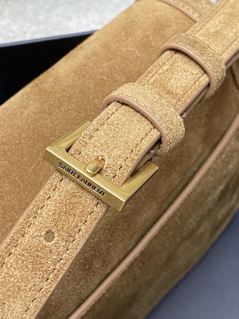 Saint Laurent Suede Solferino Medium Bag Brown 832330