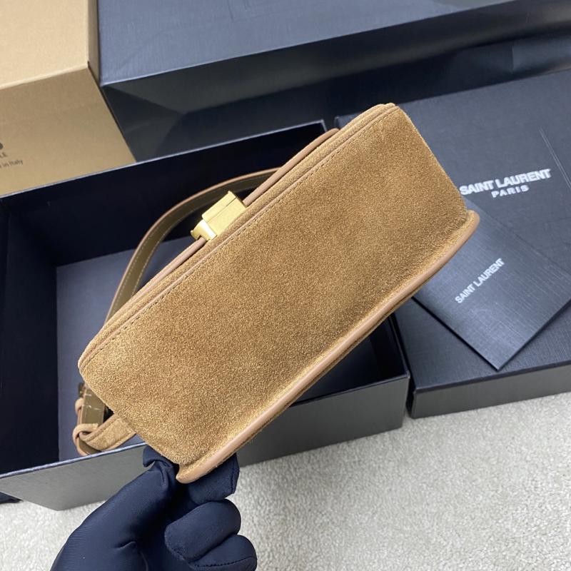 Saint Laurent Suede Solferino Mini Bag Brown 843524