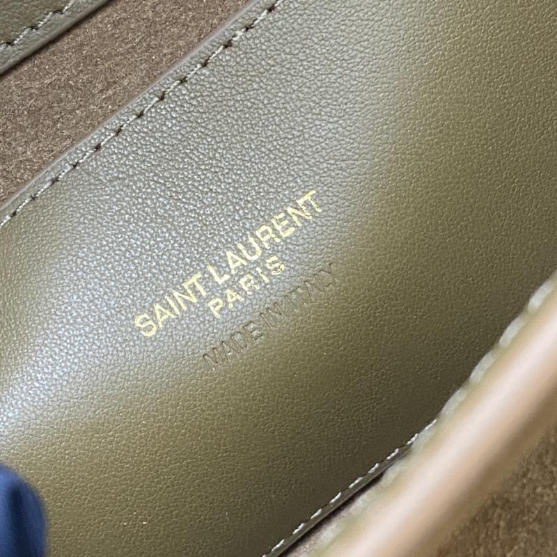 Saint Laurent Suede Solferino Mini Bag Brown 843524