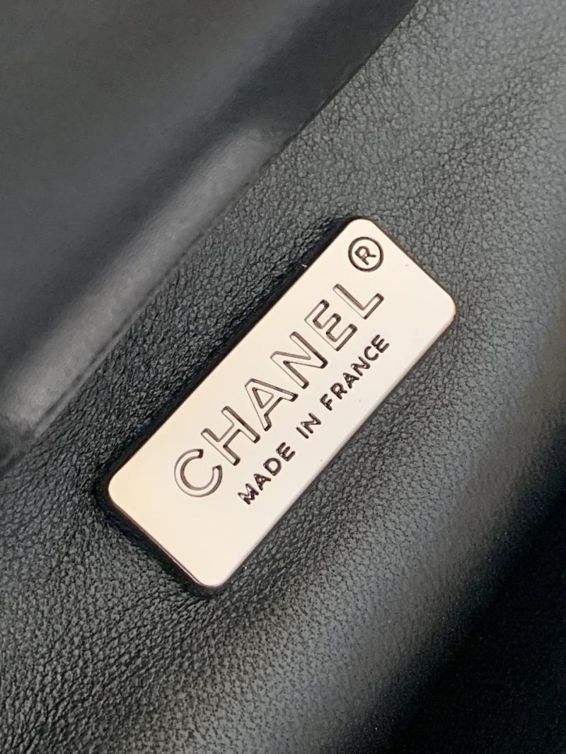 Small Chanel Sequins Shoulder Bag Black CF6171