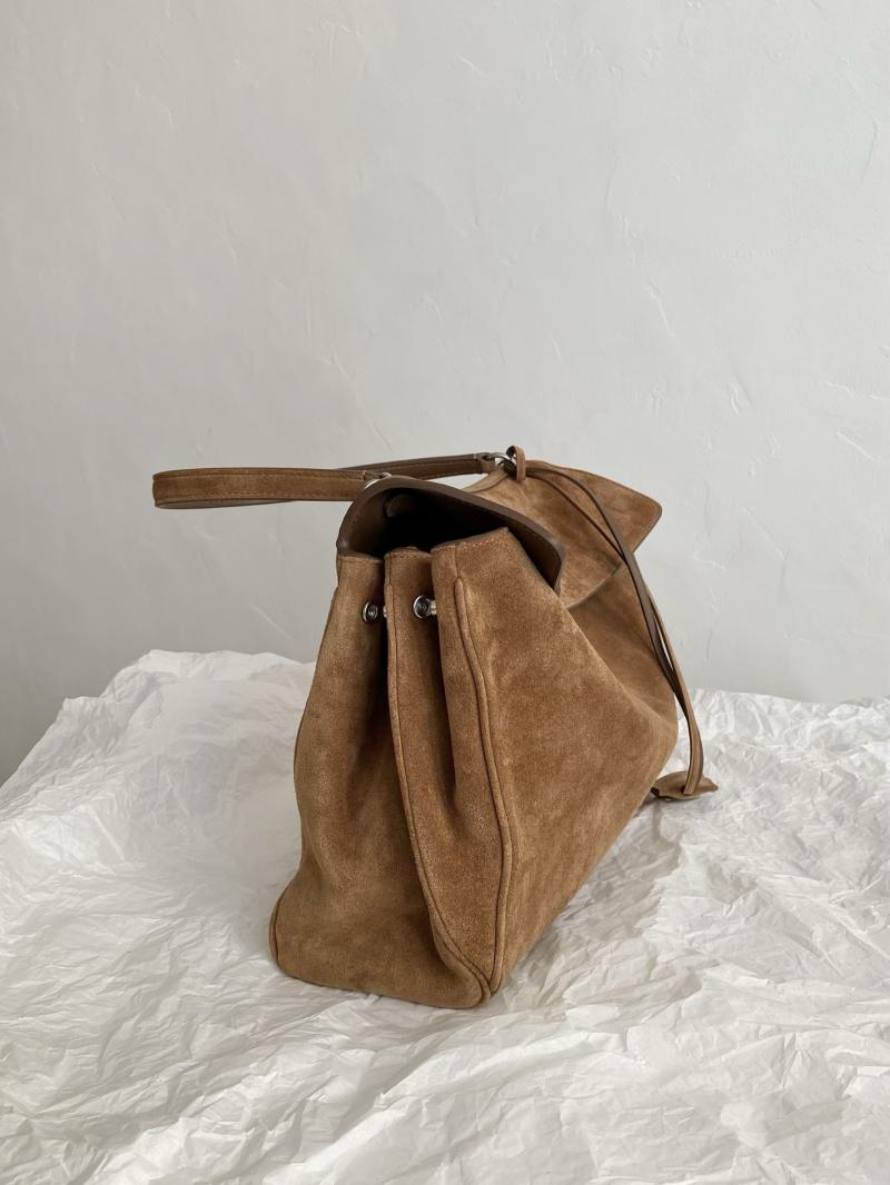 Balenciaga Rodeo Suede Medium Handbag Brown B789772