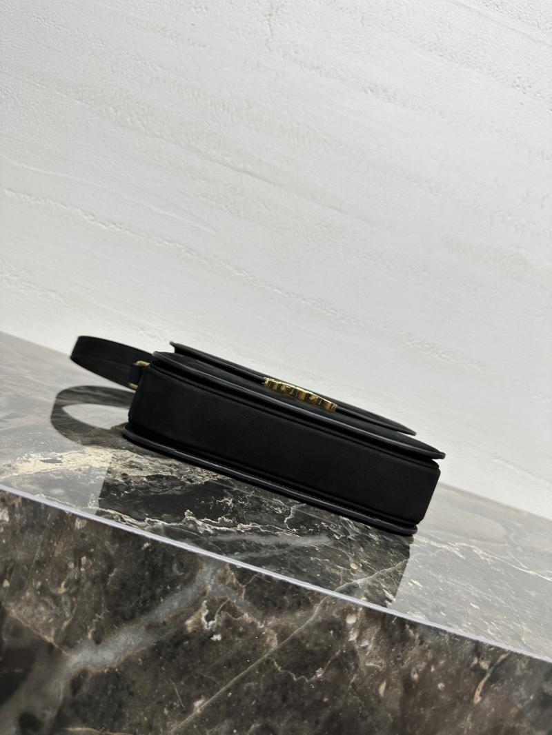 Celine Medium Suede Triomphe Bag Black Cl35023