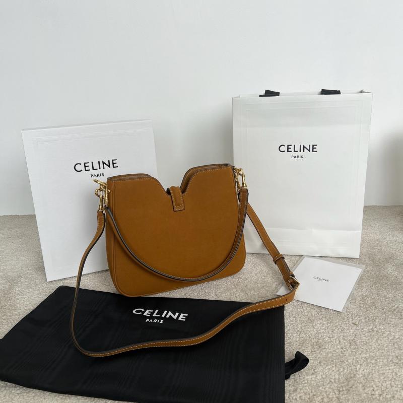 Celine Small Suede Camille 16 Soft Bag Black 120693