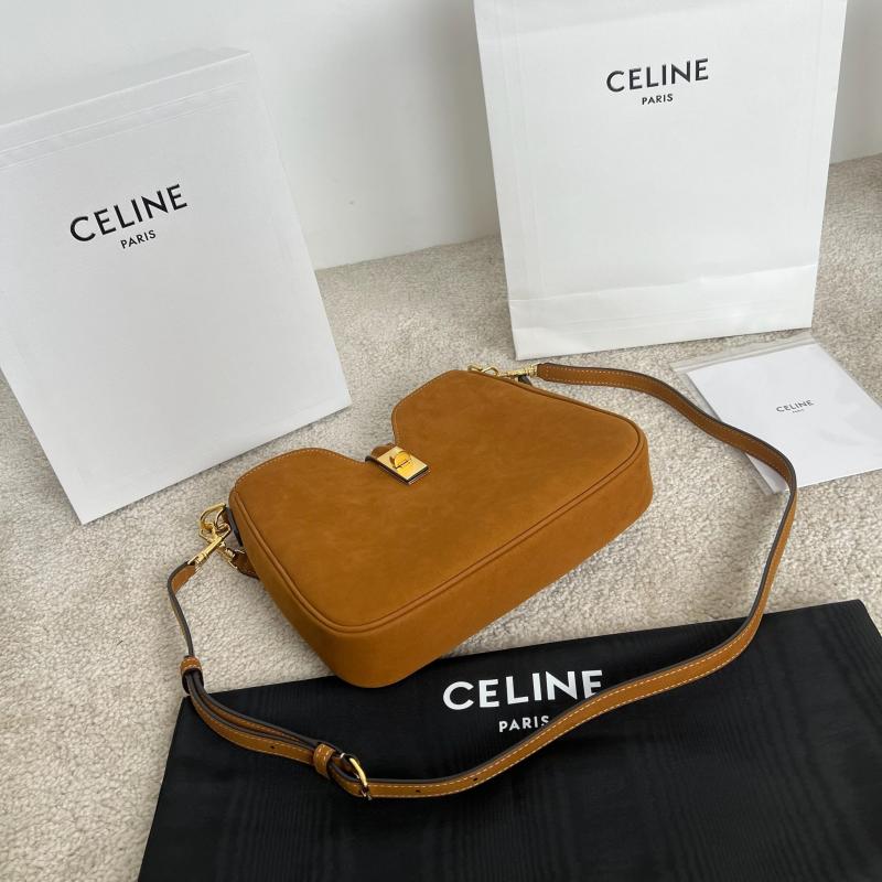 Celine Small Suede Camille 16 Soft Bag Black 120693