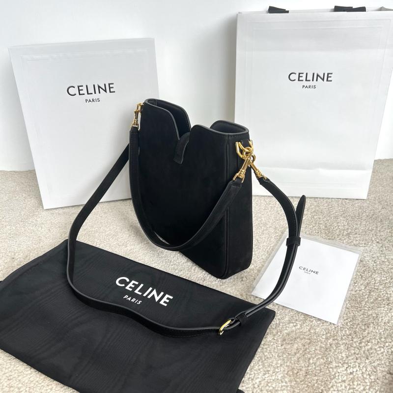 Celine Small Suede Camille 16 Soft Bag Brown 120693