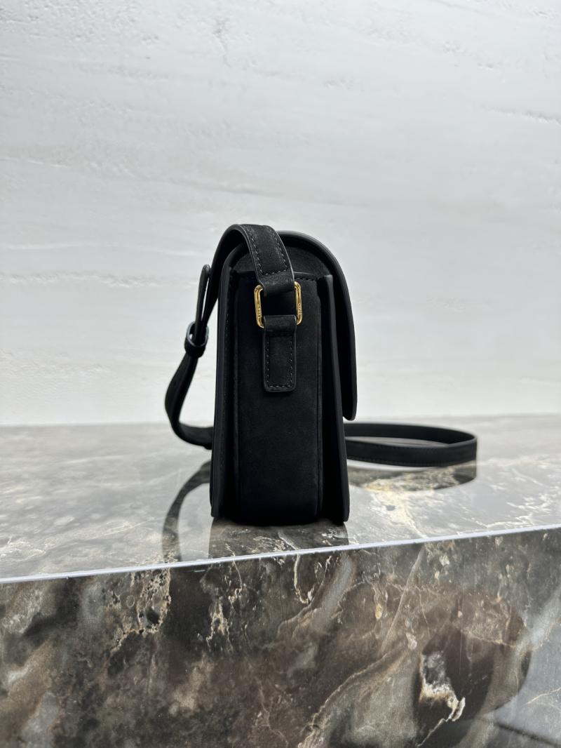 Celine Small Suede Triomphe Bag Black C188423