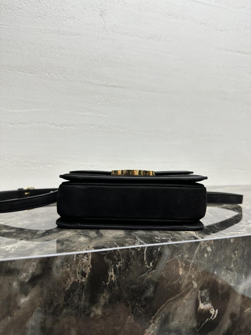 Celine Small Suede Triomphe Bag Black C188423