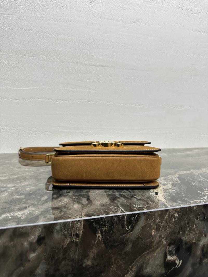 Celine Small Suede Triomphe Bag Brown C188423