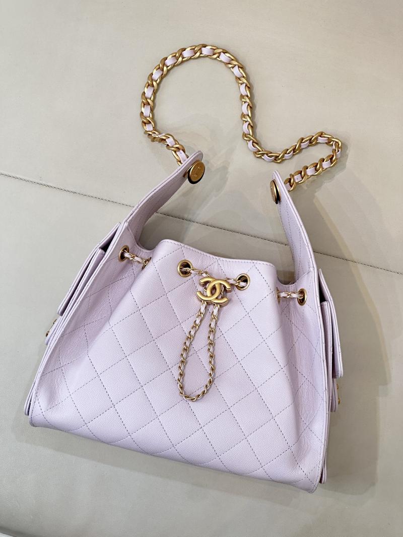 Chanel 25 Small Handbag Light Purple AS5293