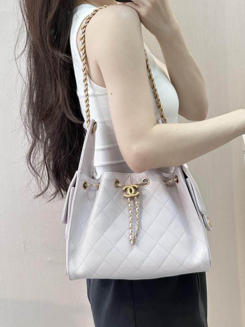 Chanel 25 Small Handbag Light Purple AS5293