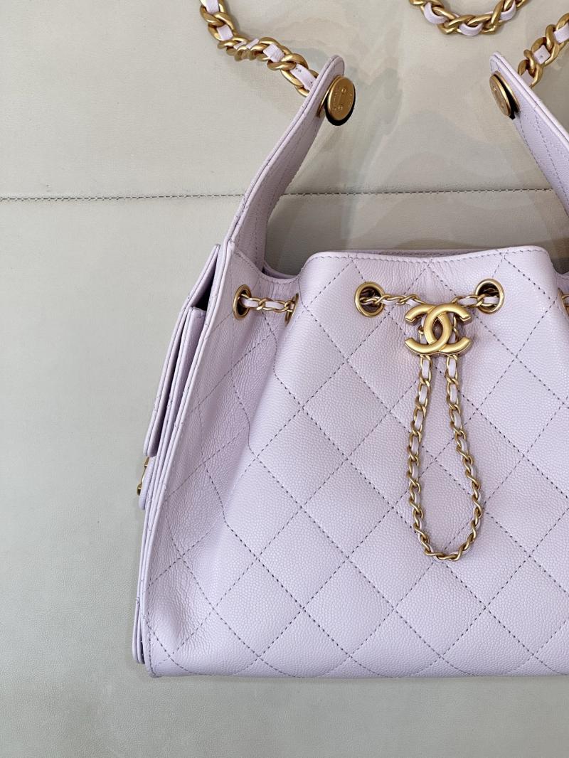 Chanel 25 Small Handbag Light Purple AS5293