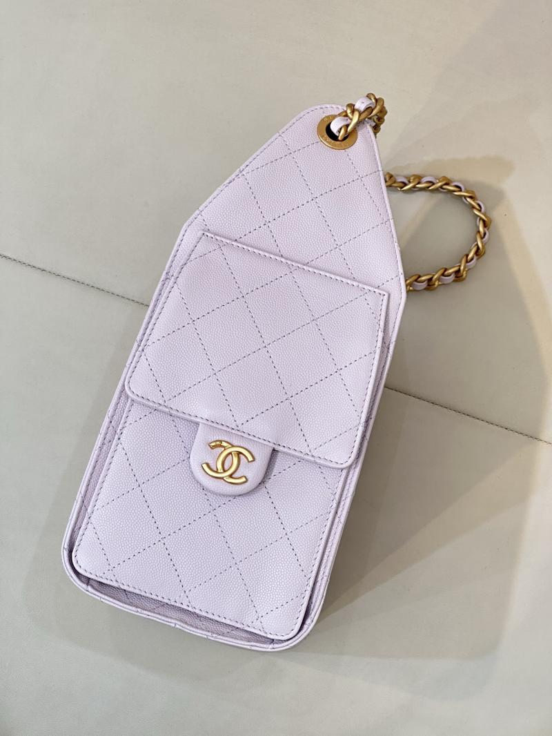 Chanel 25 Small Handbag Light Purple AS5293