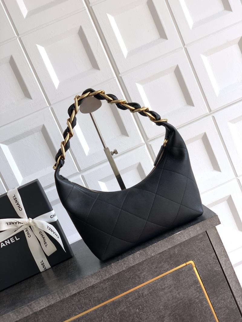 Chanel Calfskin Hobo Bag Black AS5837