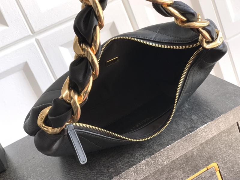 Chanel Calfskin Hobo Bag Black AS5837