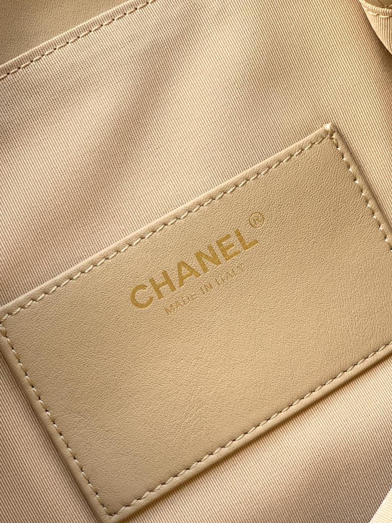 Chanel Calfskin Large Hobo Bag Beige AS5967