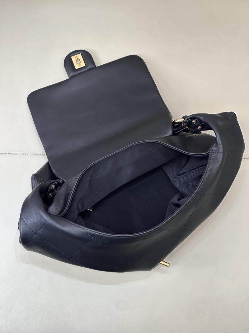 Chanel Calfskin Large Hobo Bag Black AS5838