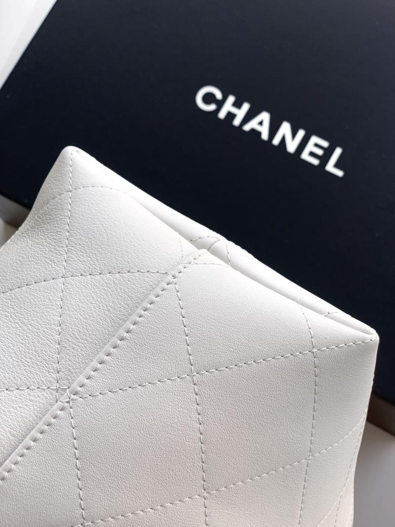 Chanel Calfskin Large Hobo Bag Cream AS5967