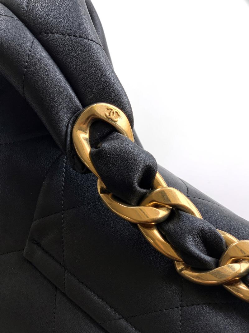 Chanel Calfskin Maxi Hobo Bag Black AS5839