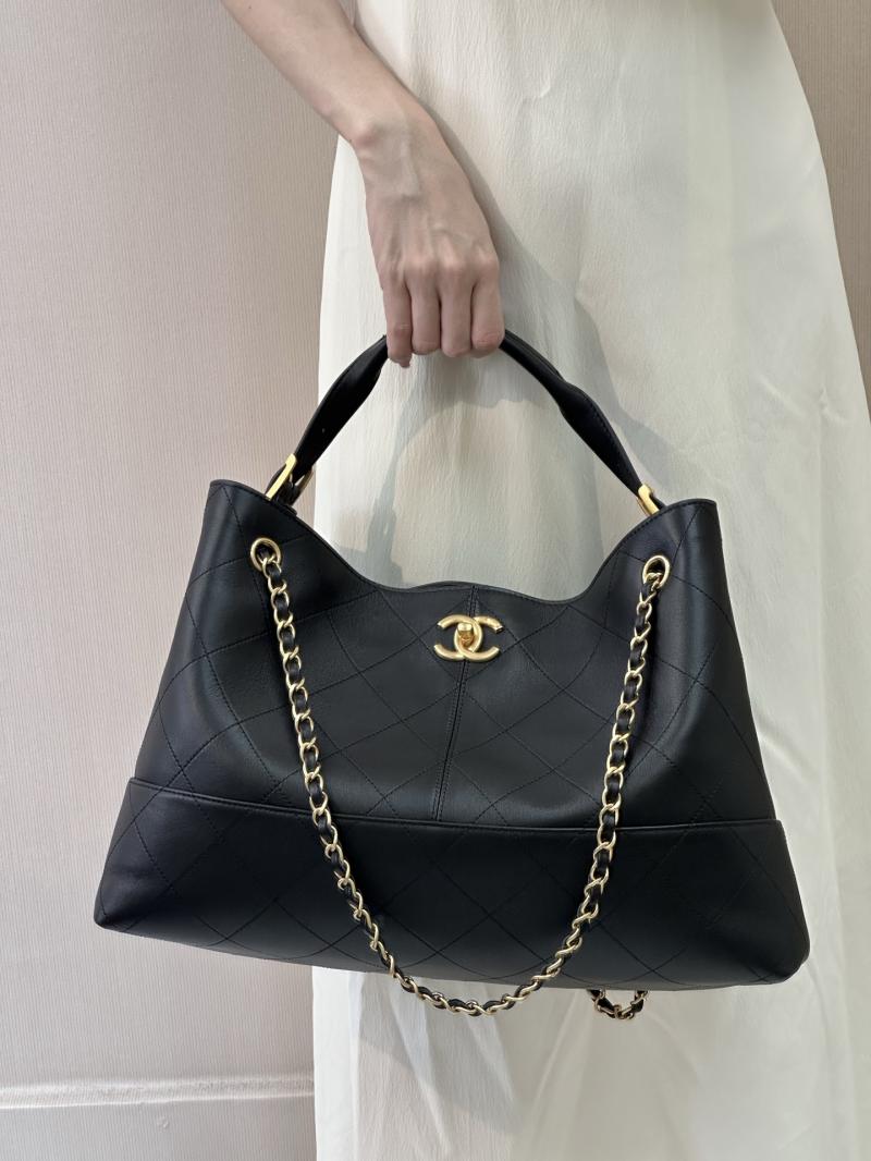 Chanel Calfskin Shopping Bag Black AS5657