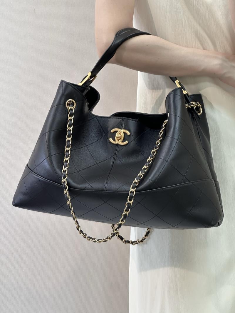 Chanel Calfskin Shopping Bag Black AS5657