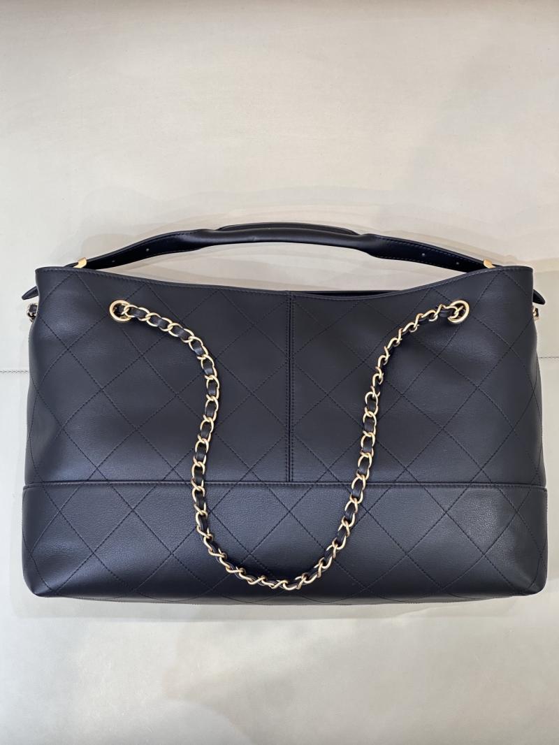 Chanel Calfskin Shopping Bag Black AS5657