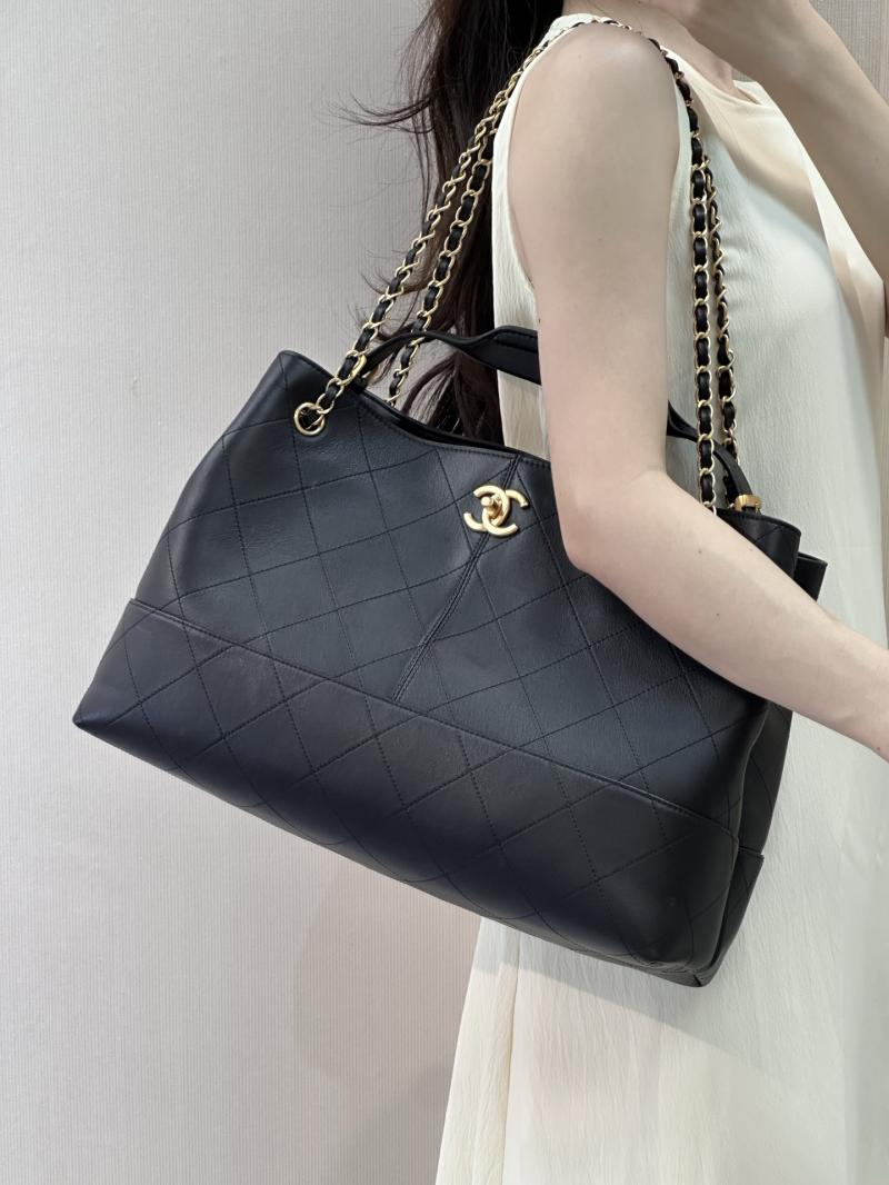 Chanel Calfskin Shopping Bag Black AS5657