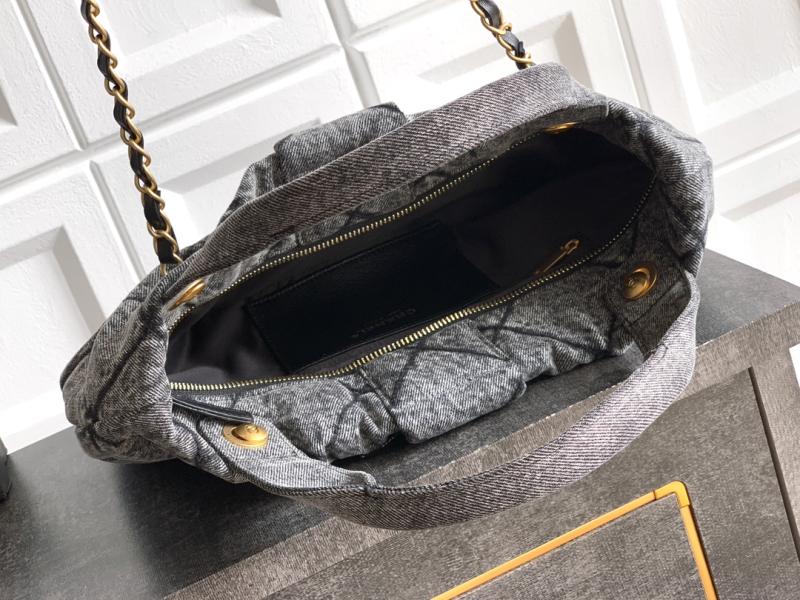 Chanel Denim Bow bag Black AS5851