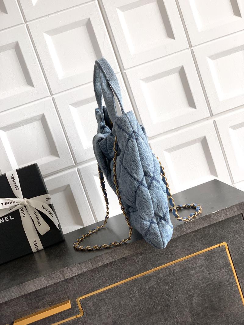 Chanel Denim Bow bag Blue AS5851