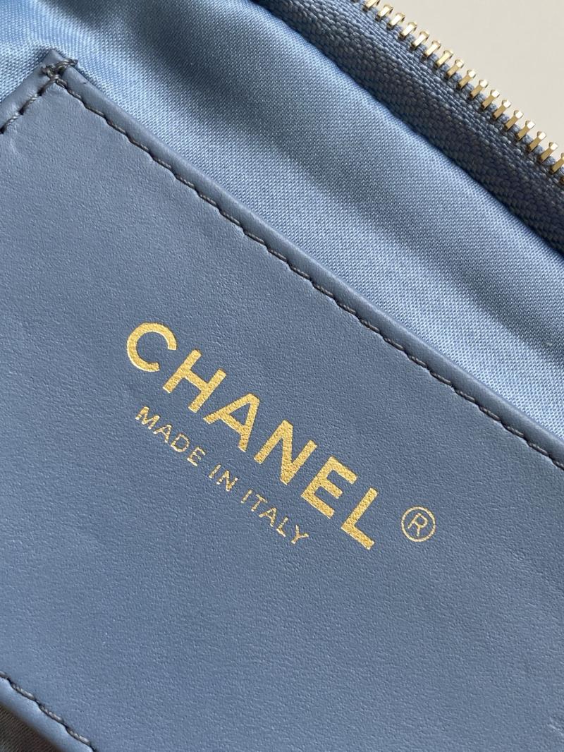 Chanel Denim Mini Bow Bag Blue AS5849