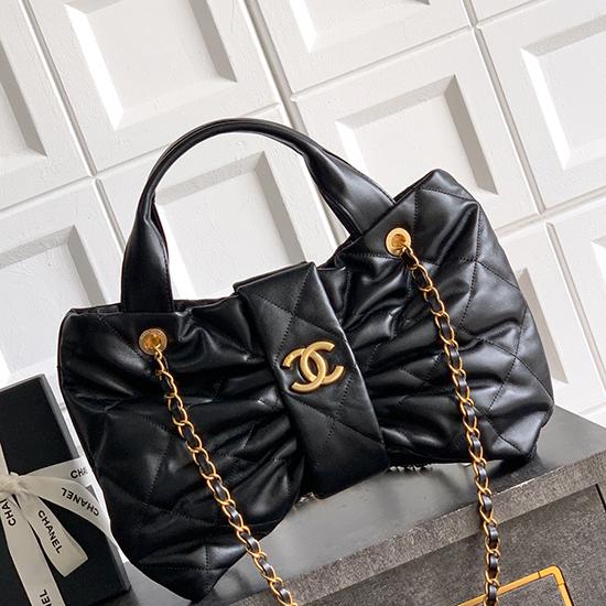 Chanel Lambskin Bow bag Black AS5851