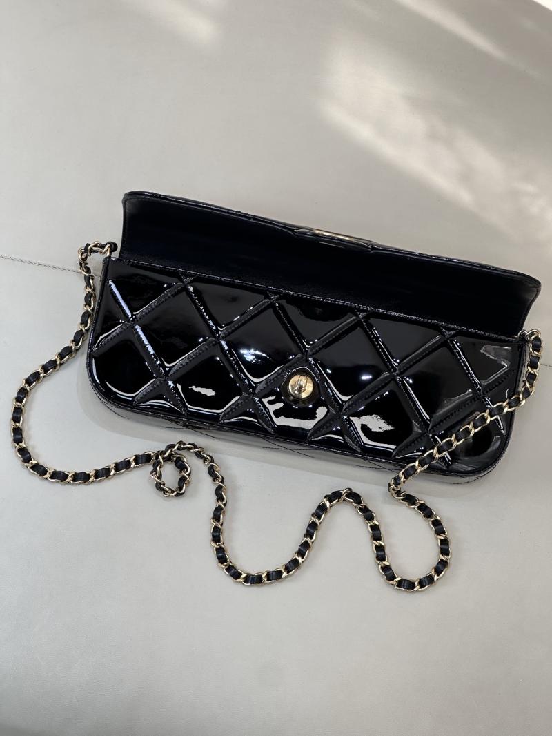 Chanel Large Flap Bag With Top Handle Black AS5807