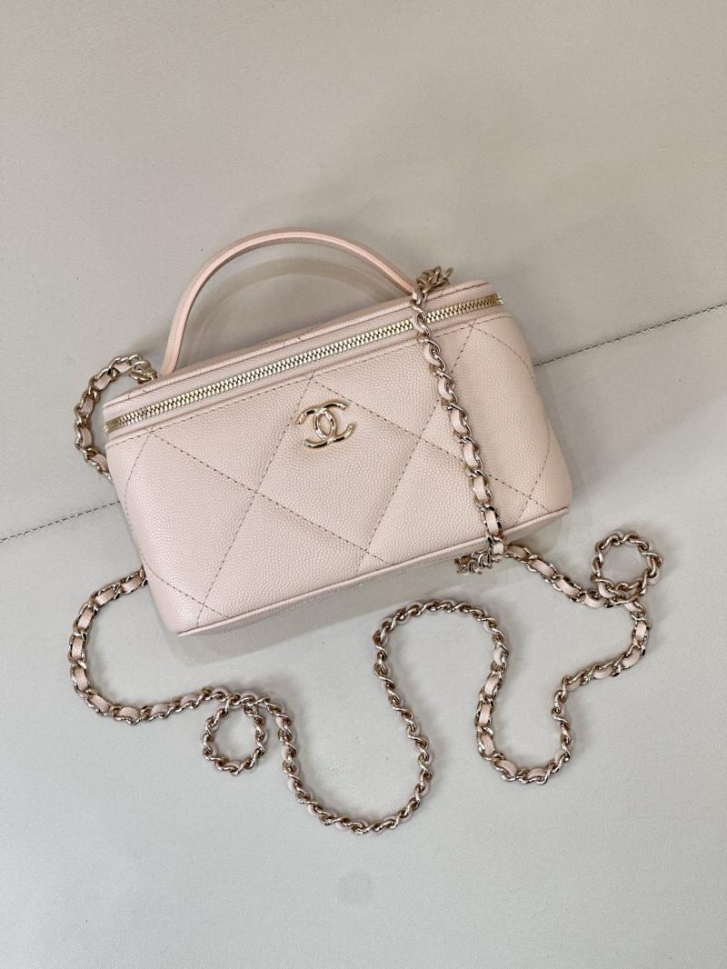 Chanel Long Vanity With Chain Beige AP4933