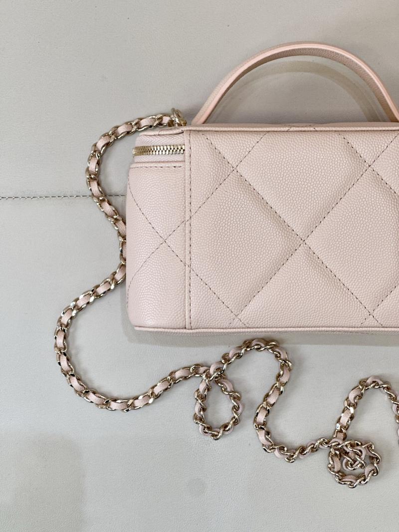 Chanel Long Vanity With Chain Beige AP4933