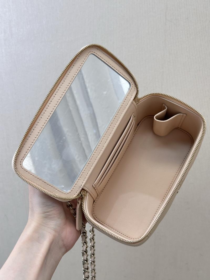 Chanel Long Vanity With Chain Beige AP4933